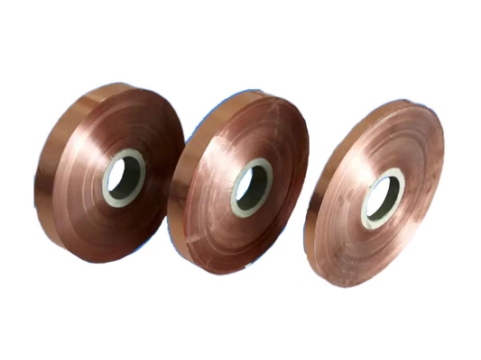 Fita de cobre revestida com copolímero Cu 0,3 mm Natural EAA 0,05 mm